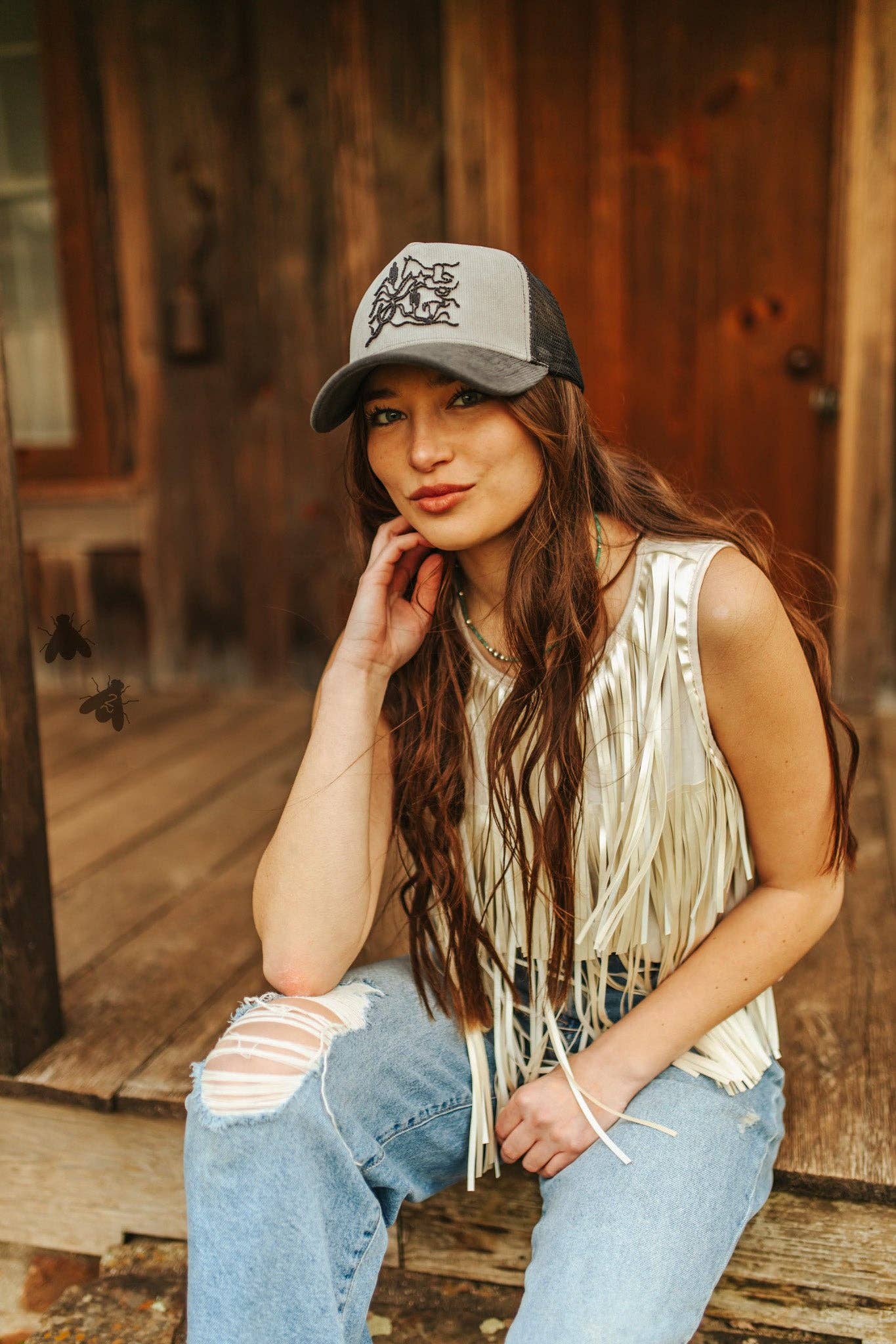 WAVY WESTERN CAP *SLATE