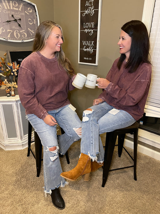 Vervet High Rise Cropped Flare