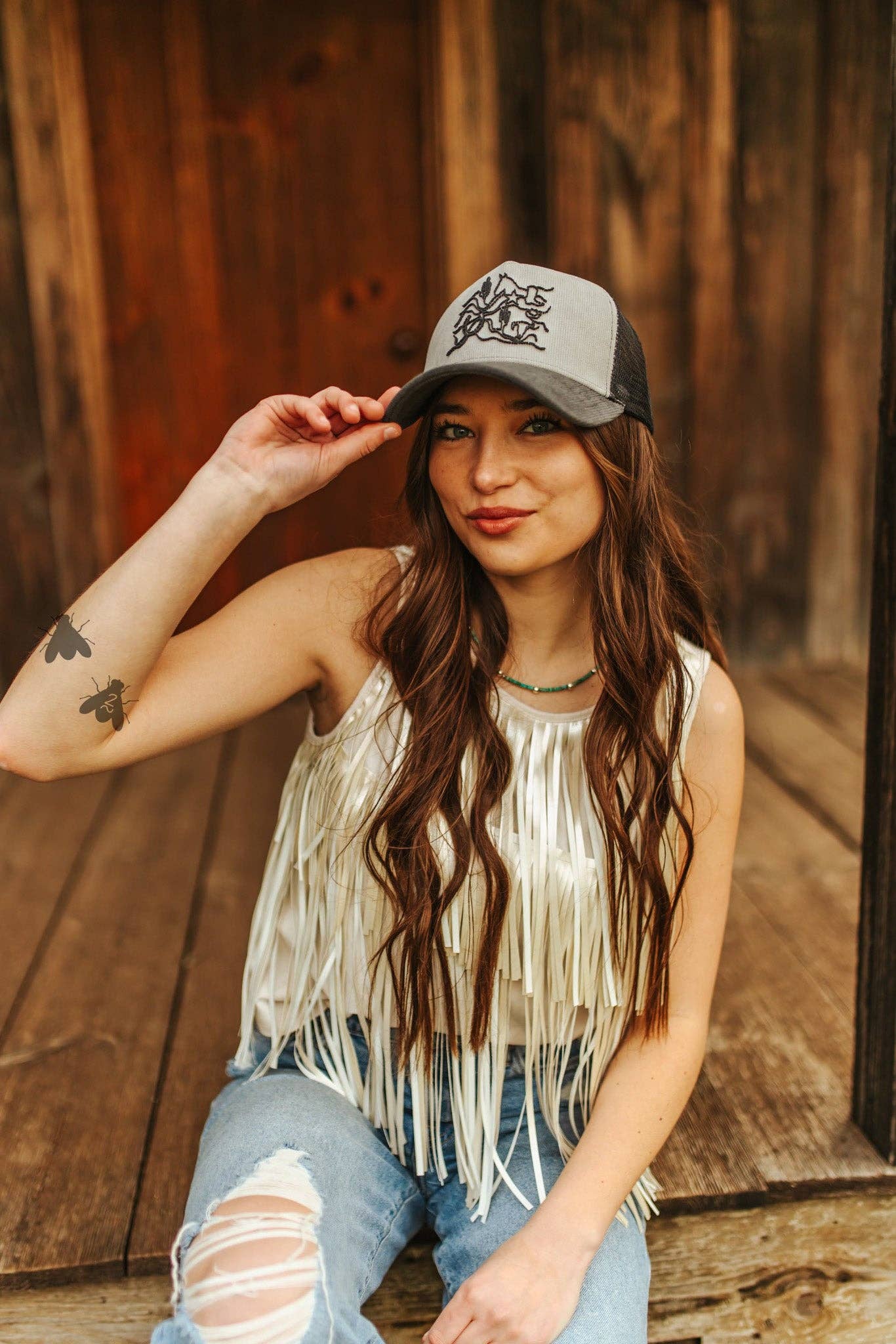WAVY WESTERN CAP *SLATE