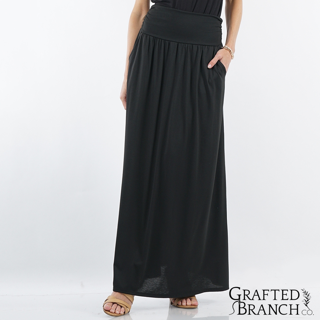 High Waist Maxi Skirt