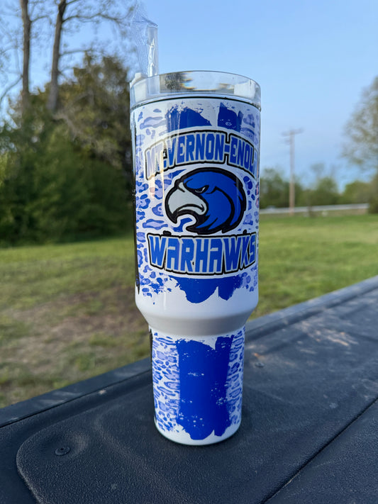 40 oz Mascot Tumbler - MVE Warhawks