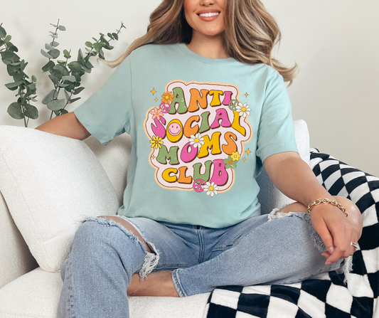 Anti-Social Moms Club Tee