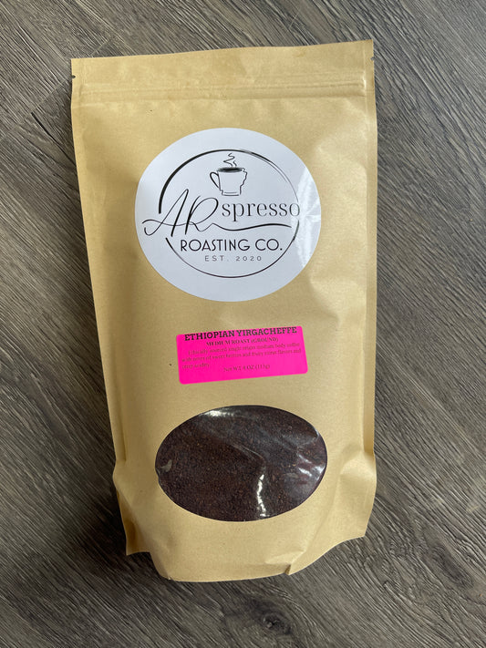 Ethiopian Yirgacheffe Medium Roast Ground Coffee (12 oz)